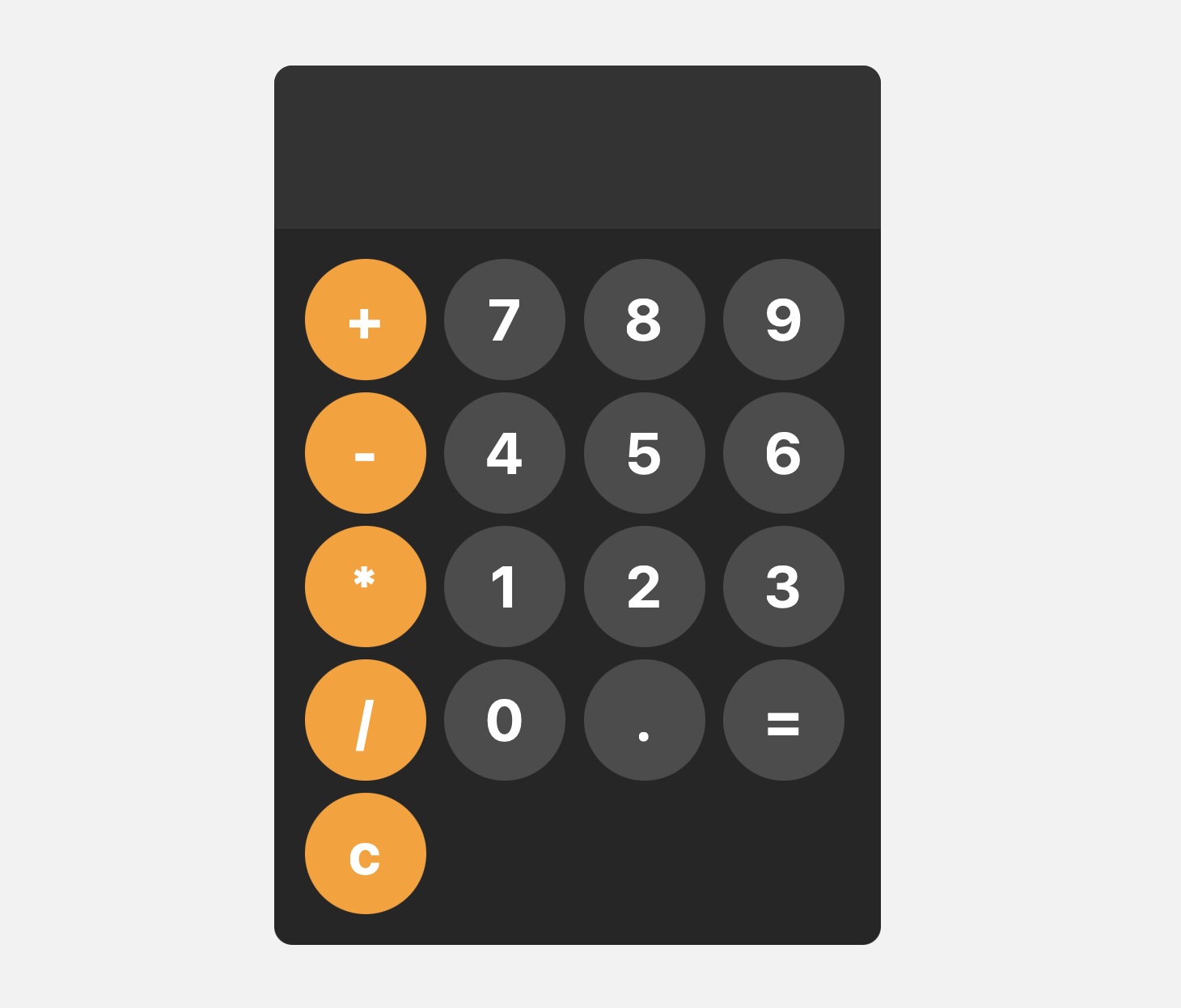 Second project: Apple Calculator